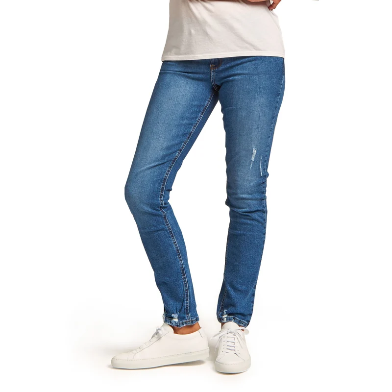 Ridge Mid Rise Slim Straight Jeans