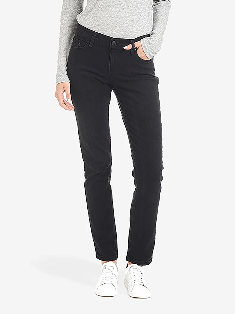 Allen Mid Rise Slim Straight Jeans