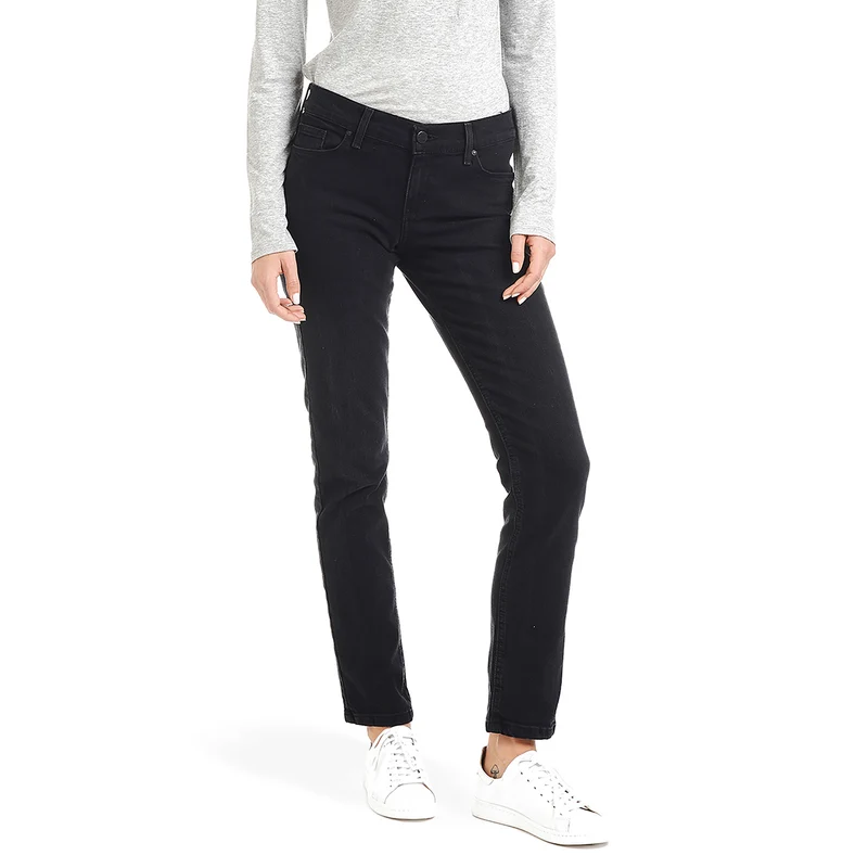 Allen Mid Rise Slim Straight Jeans