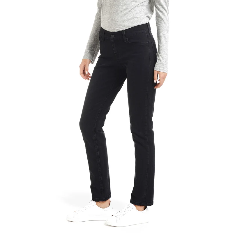 Allen Mid Rise Slim Straight Jeans