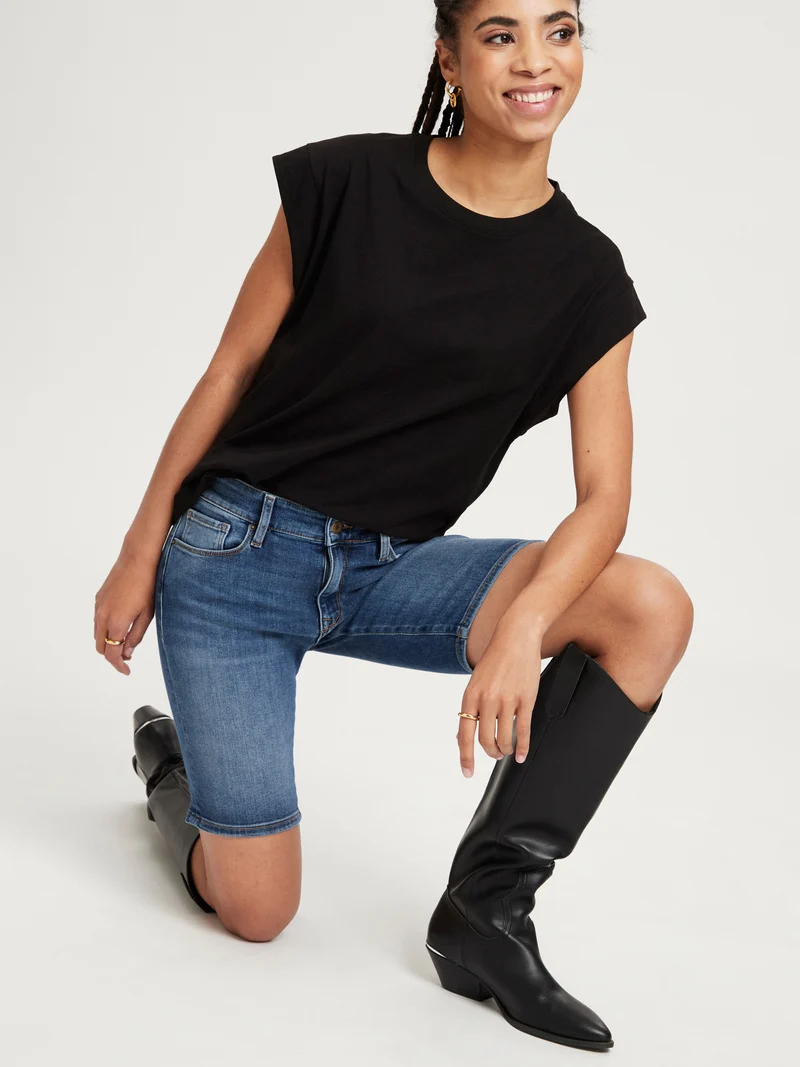 ANYA SHORT | SLIM FIT JEANS SHORTS