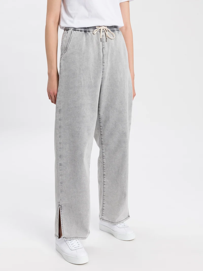 STRAIGHT | REGULAR FIT SWEAT DENIM JOGG PANTS