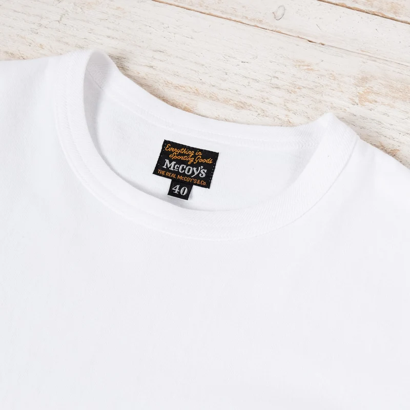 THE REAL McCOY'S Logo T-Shirt Weiß