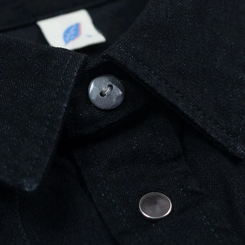 8 oz. Stretch Denim Western Shirt Schwarz