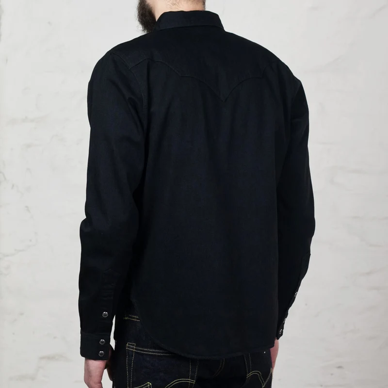 8 oz. Stretch Denim Western Shirt Schwarz