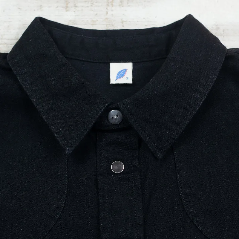 8 oz. Stretch Denim Western Shirt Schwarz