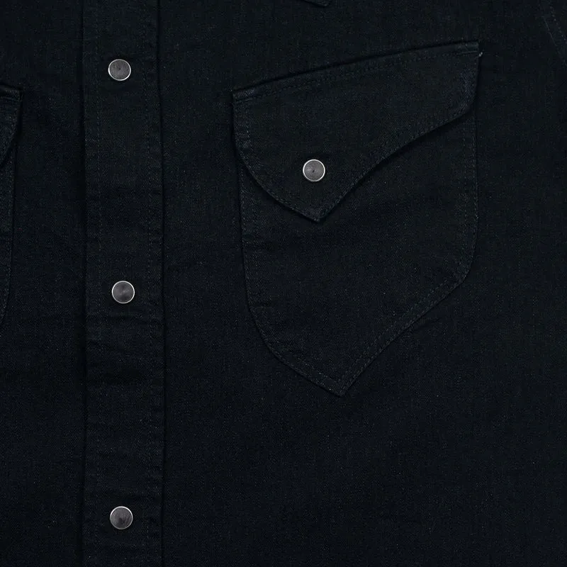 8 oz. Stretch Denim Western Shirt Schwarz