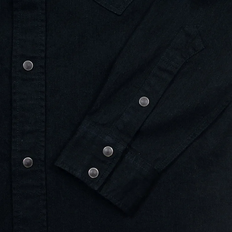 8 oz. Stretch Denim Western Shirt Schwarz