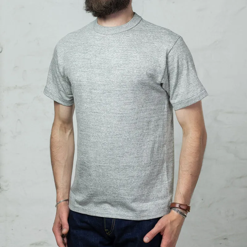 Round Neck T-Shirt Grau Meliert