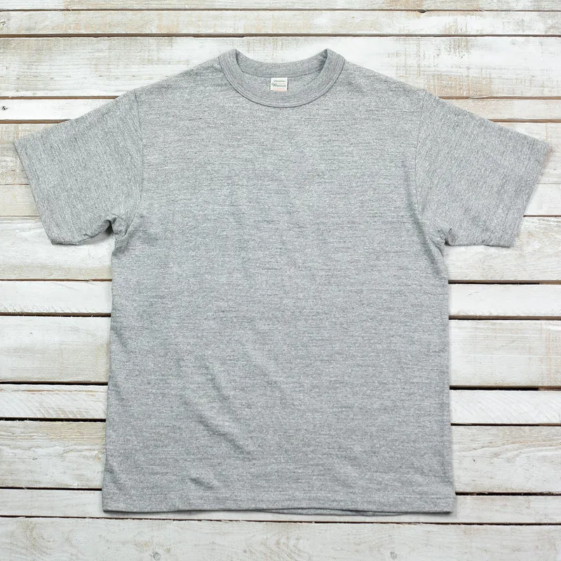 Round Neck T-Shirt Grau Meliert