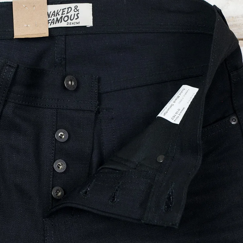 Weird Guy Solid Black Selvedge
