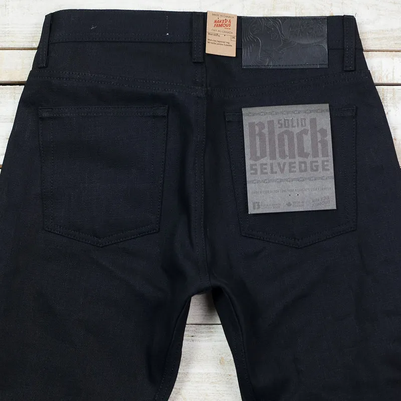 Weird Guy Solid Black Selvedge