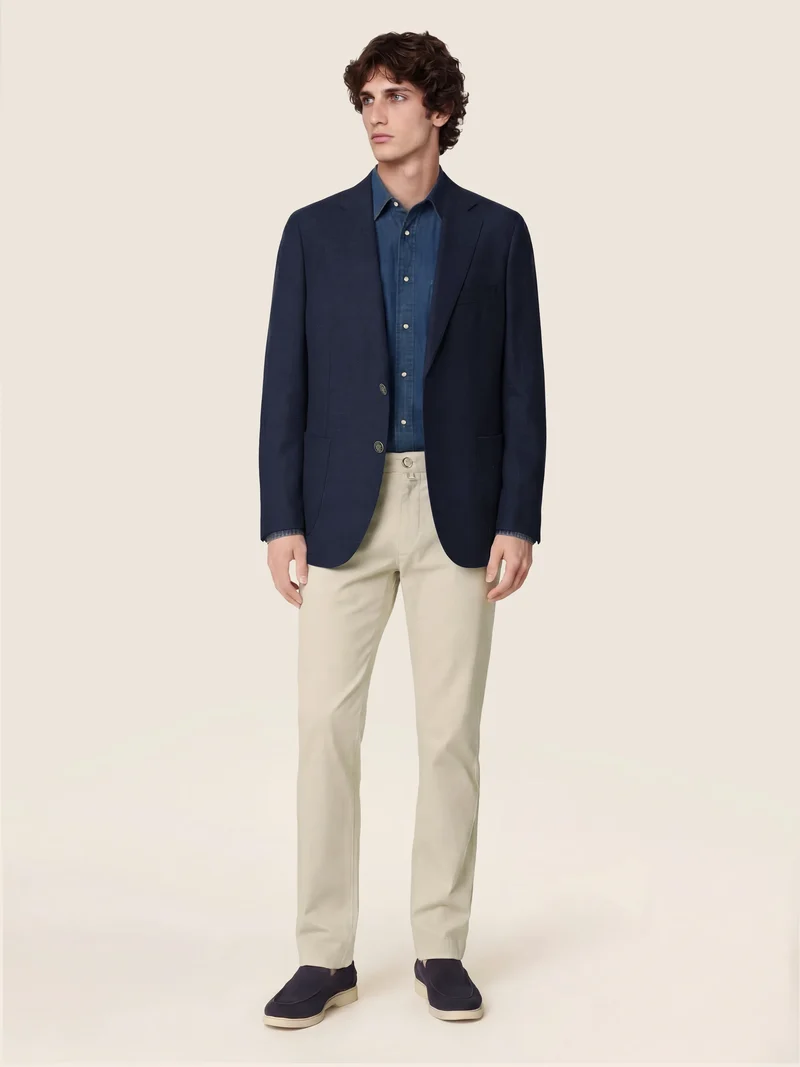 Gray - Pants in Stretch Twill
