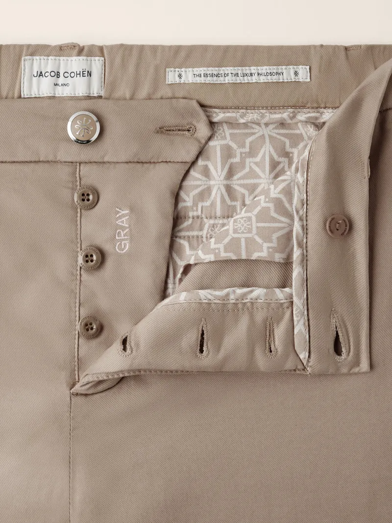 Gray - Pants in Stretch Twill