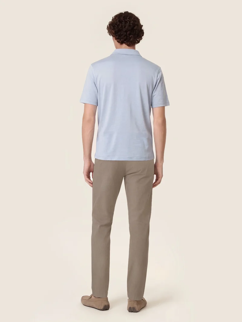 Bobby - Pants in Honeycomb Stretch Cotton