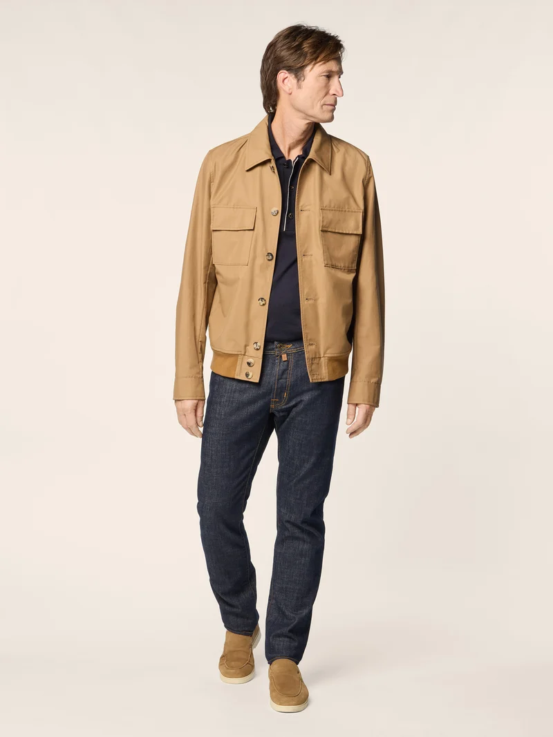 Cotton and Nylon Bomber