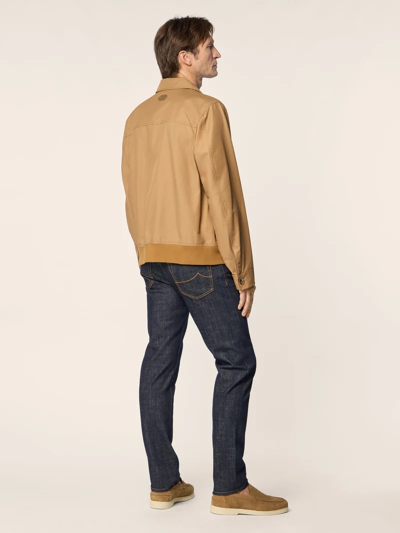 Cotton and Nylon Bomber