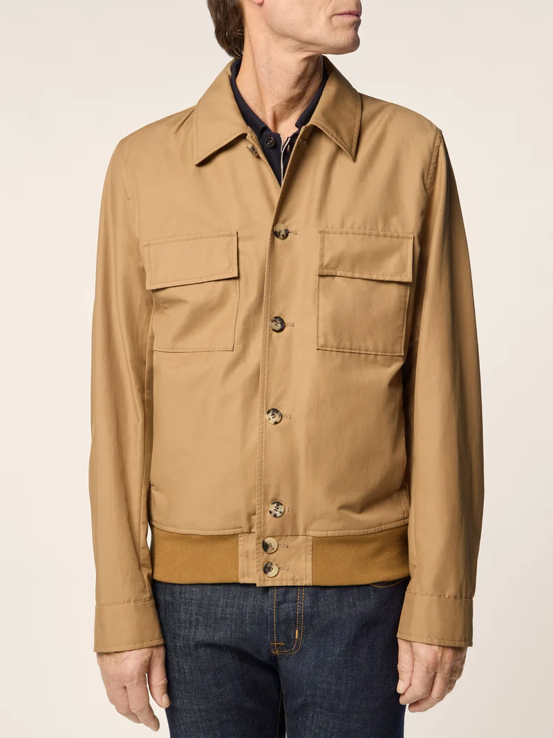 Cotton and Nylon Bomber
