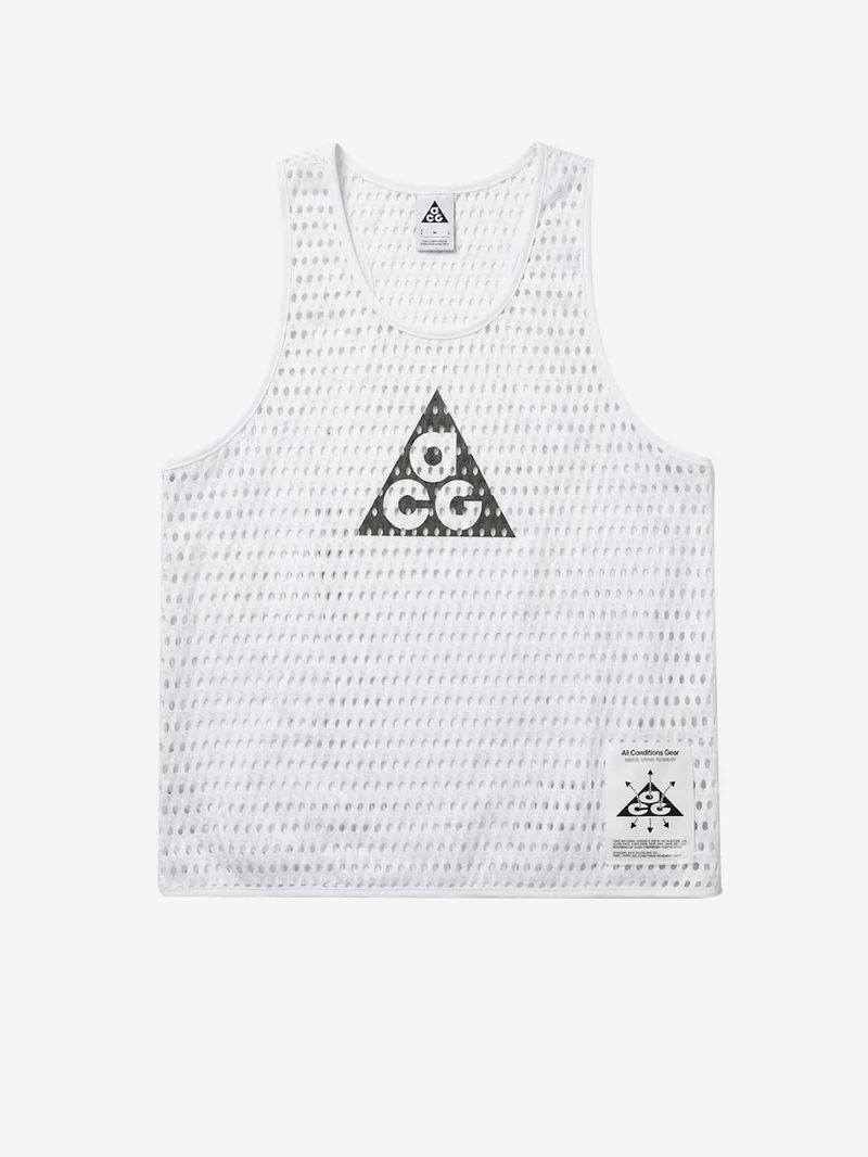ACG Canotta da trail running Dri-FIT bianca