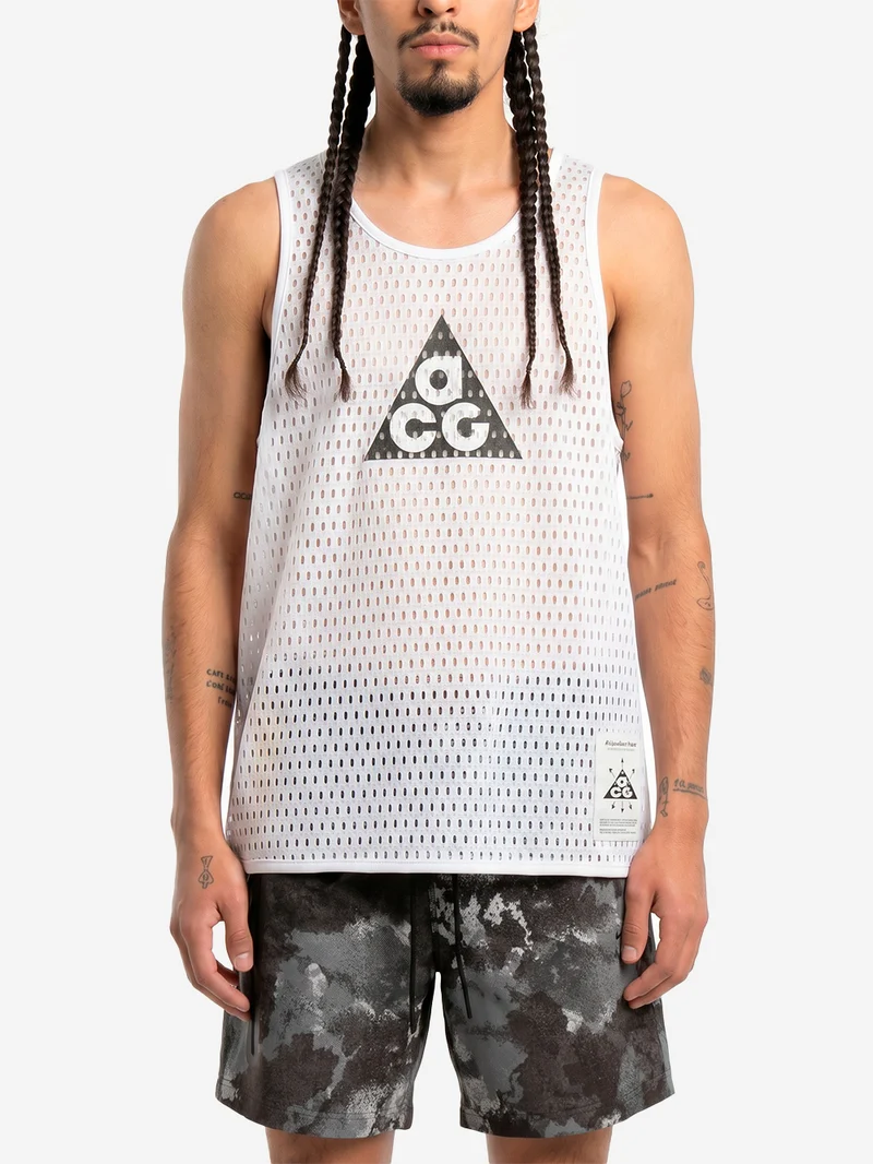 ACG Canotta da trail running Dri-FIT bianca