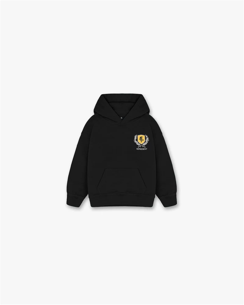 Mini Crest Hoodie - Vintage Black