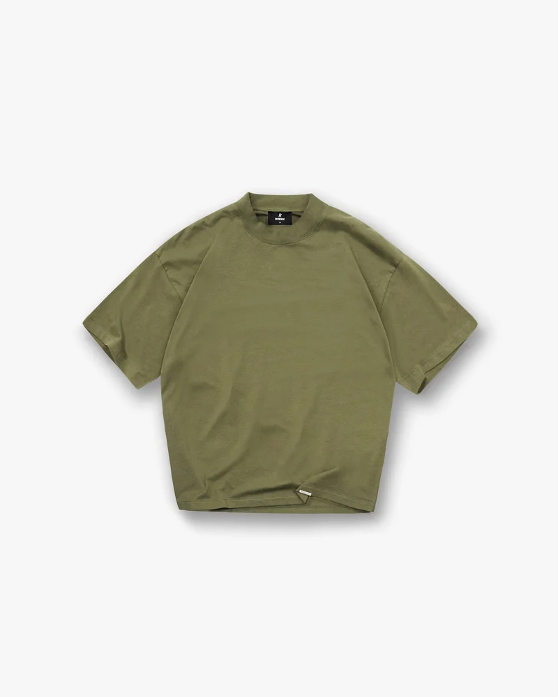 Initial Oversized T-Shirt - Army Green