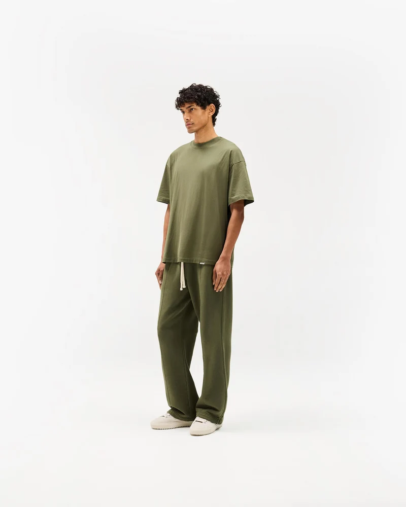 Initial Oversized T-Shirt - Army Green