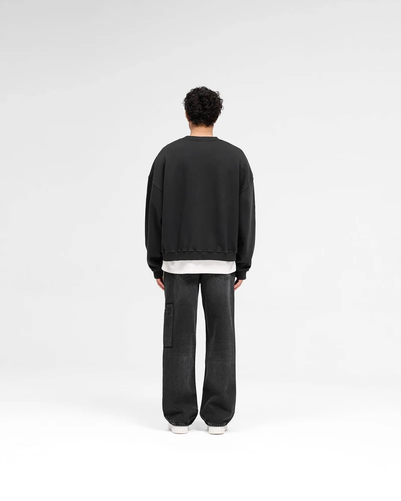 Rep Applique Sweater - Off Black