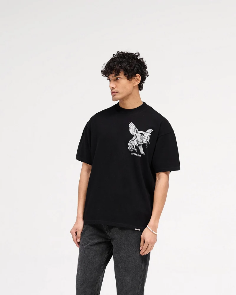 Elegance In Motion T-Shirt - Jet Black