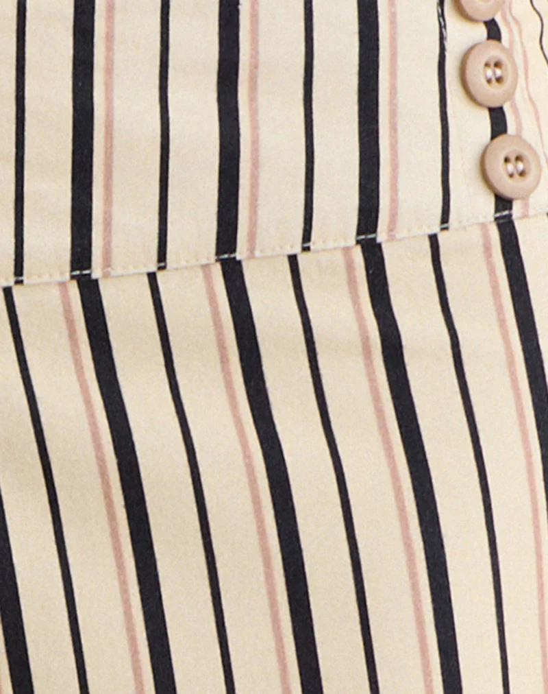 Hose „Rysele“ in „Neutral Stripe Beige“