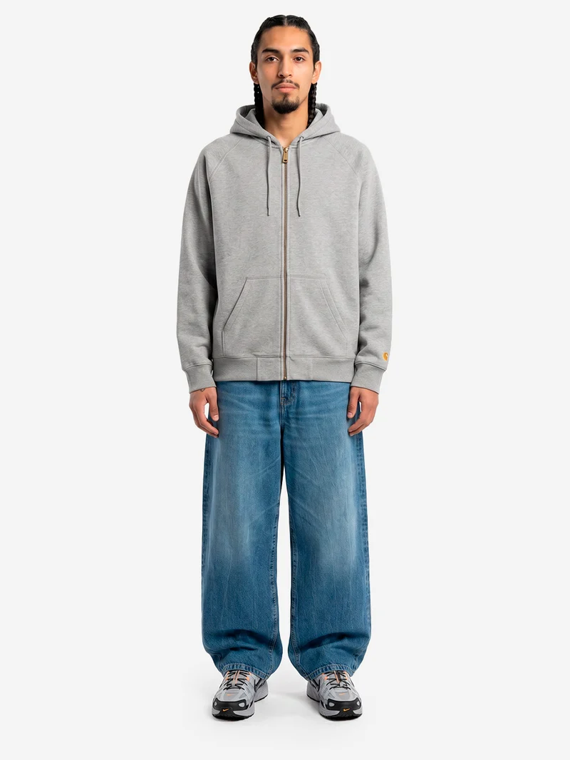 Hooded 'Chase' Jacket grigia con zip