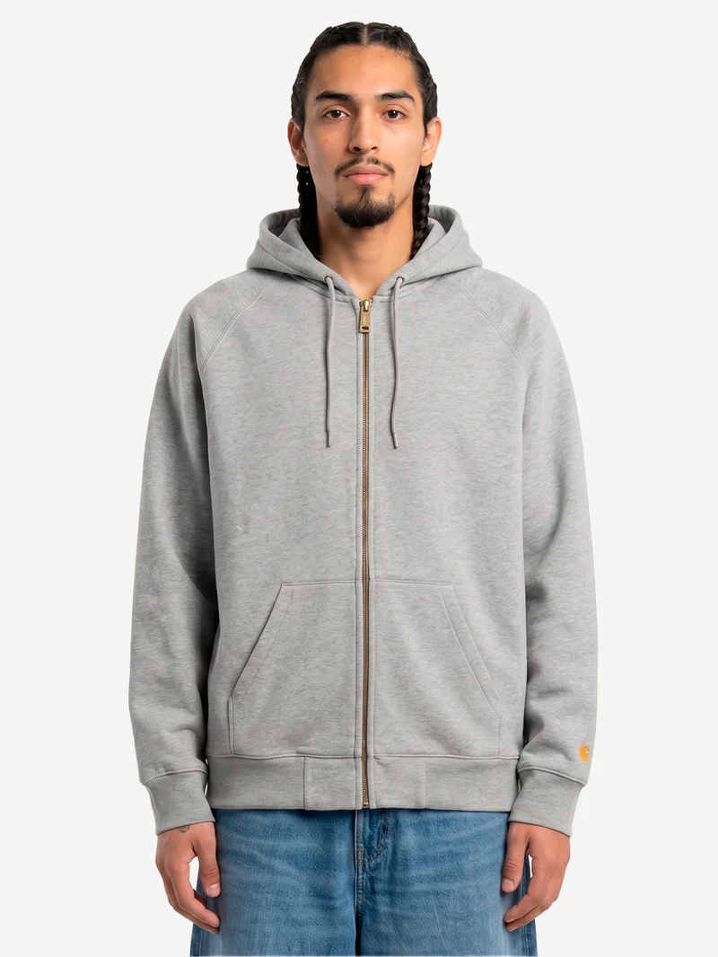 Hooded 'Chase' Jacket grigia con zip