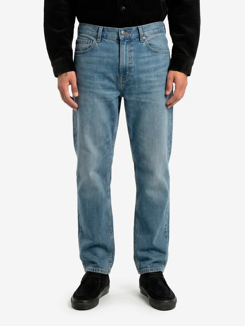 Pantaloni 'Newel' in denim blu dark used wash