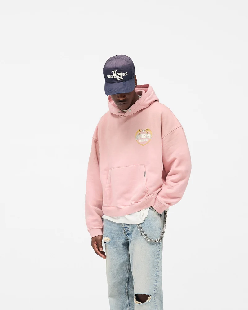 Represent Angel Border Hoodie - Quartz
