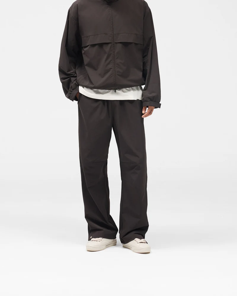 Initial Nylon Track Pant - Coffee