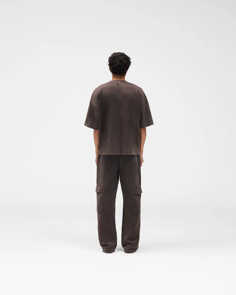 Initial Boxy T-Shirt - Coffee