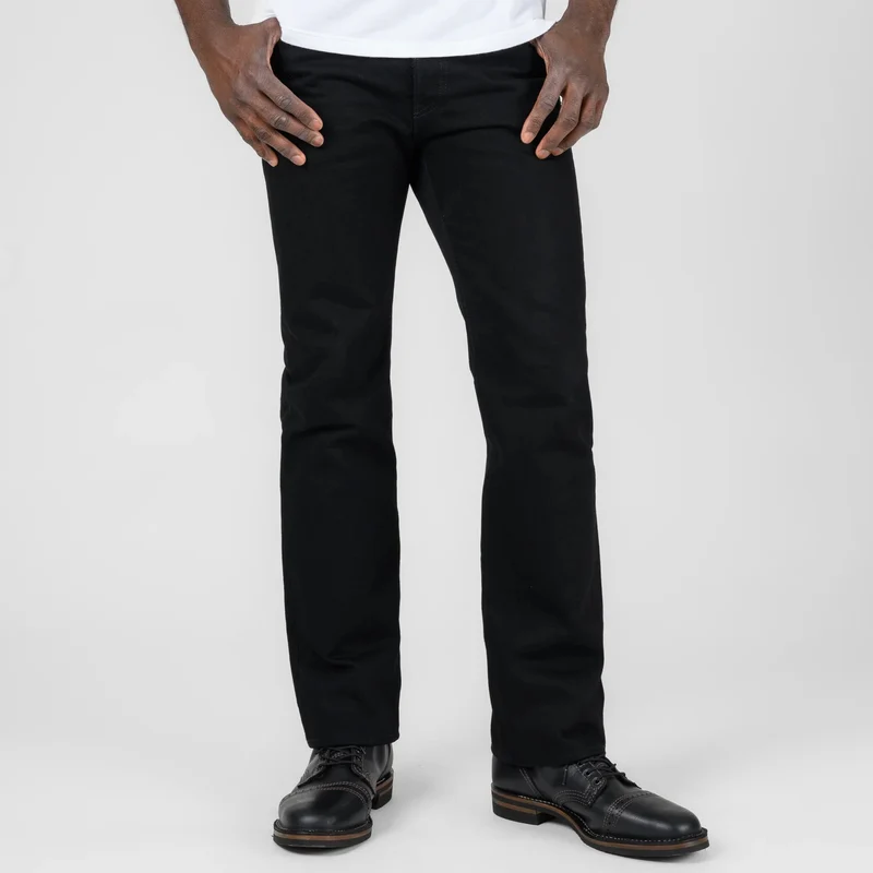 IH-666S-142bb 14 oz. Slim Straight Black/Black