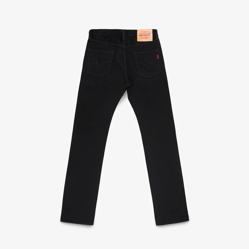IH-666S-142bb 14 oz. Slim Straight Black/Black