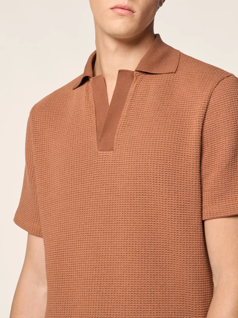 Cotton-Silk Jersey Polo