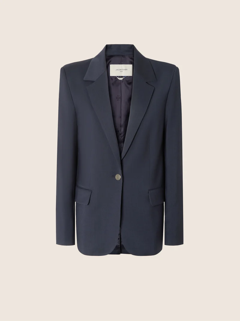 Stretch Wool Twill Blazer
