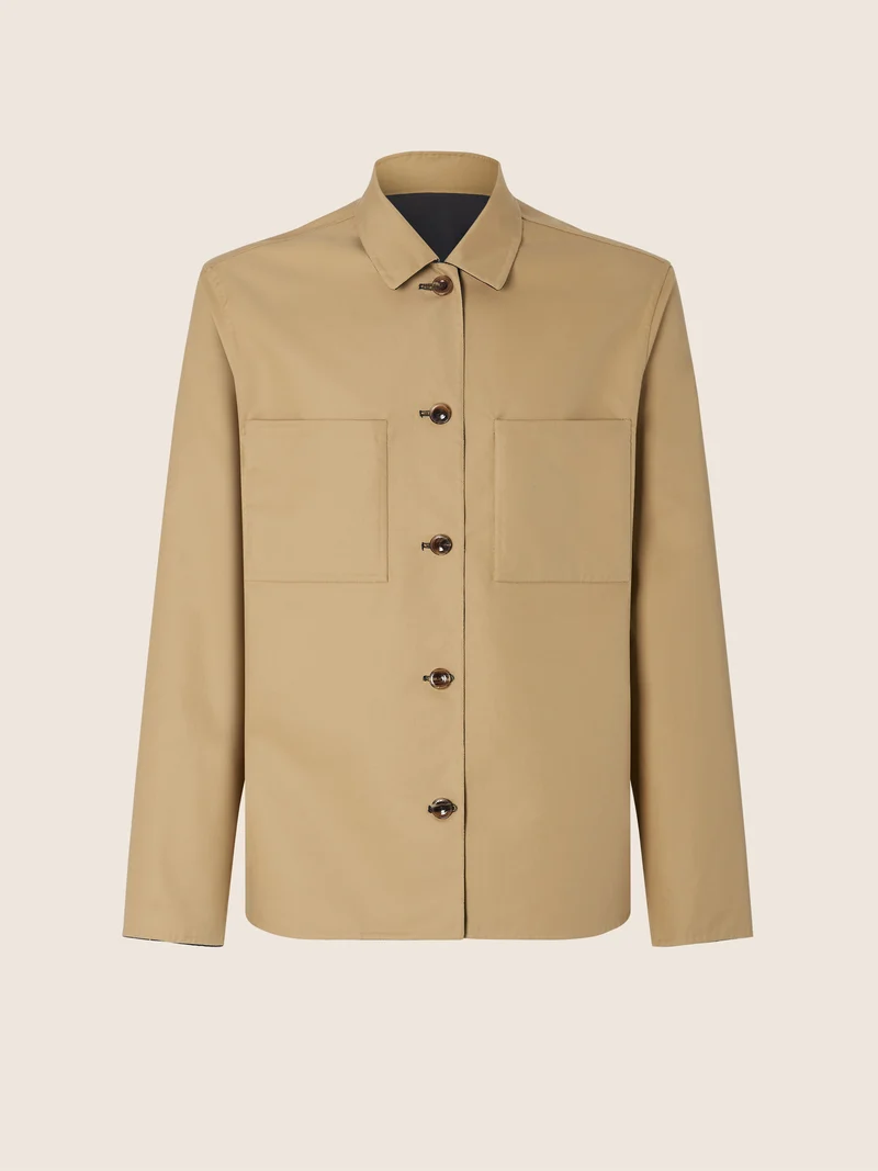 Reversible Sea Island Cotton Overshirt