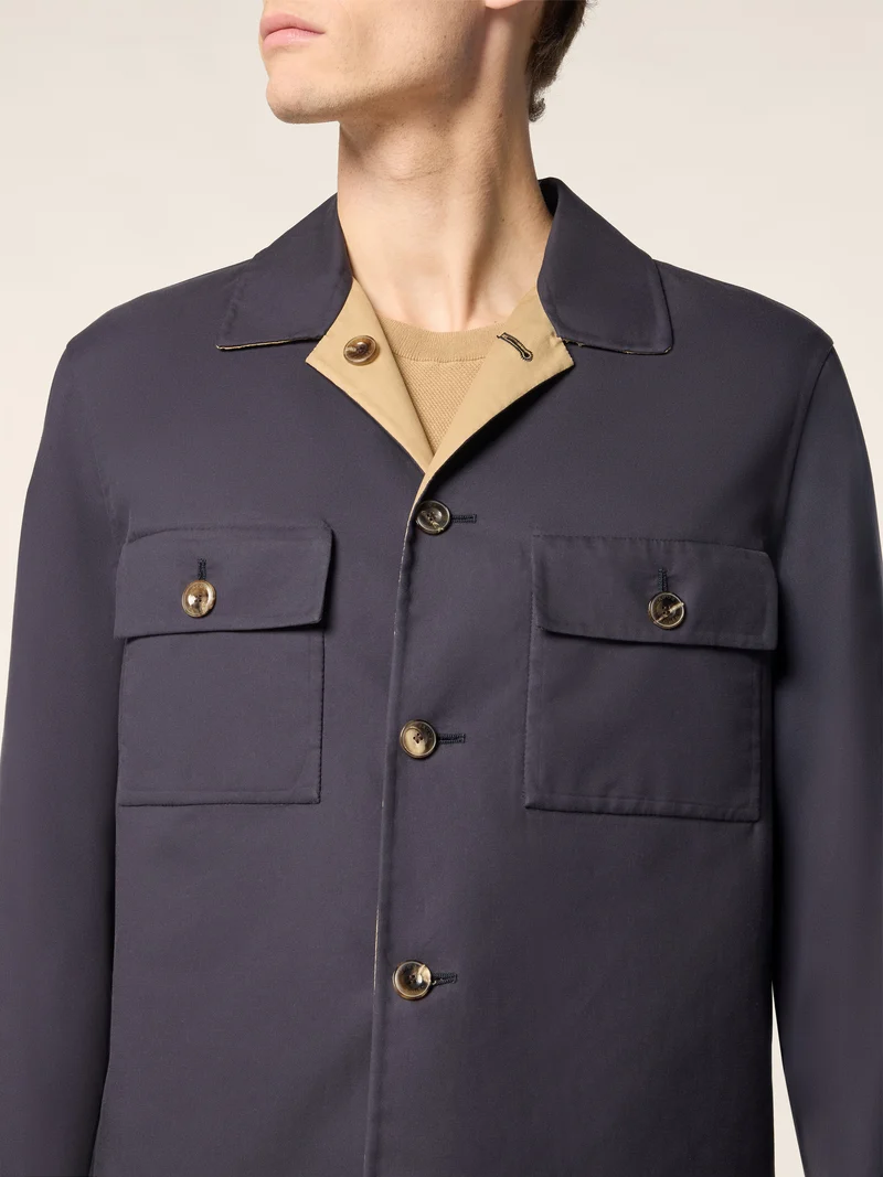 Reversible Sea Island Cotton Overshirt