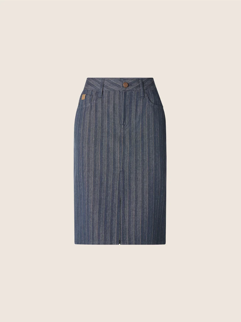 Herringbone Canvas Skirt