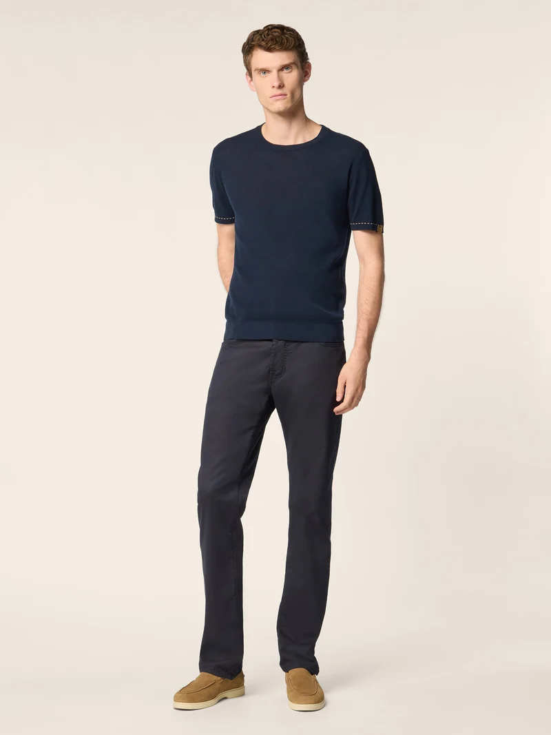 Combed Cotton Knit Top