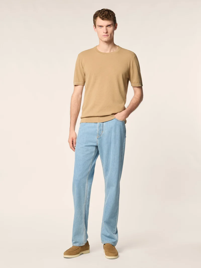Combed Cotton Knit Top