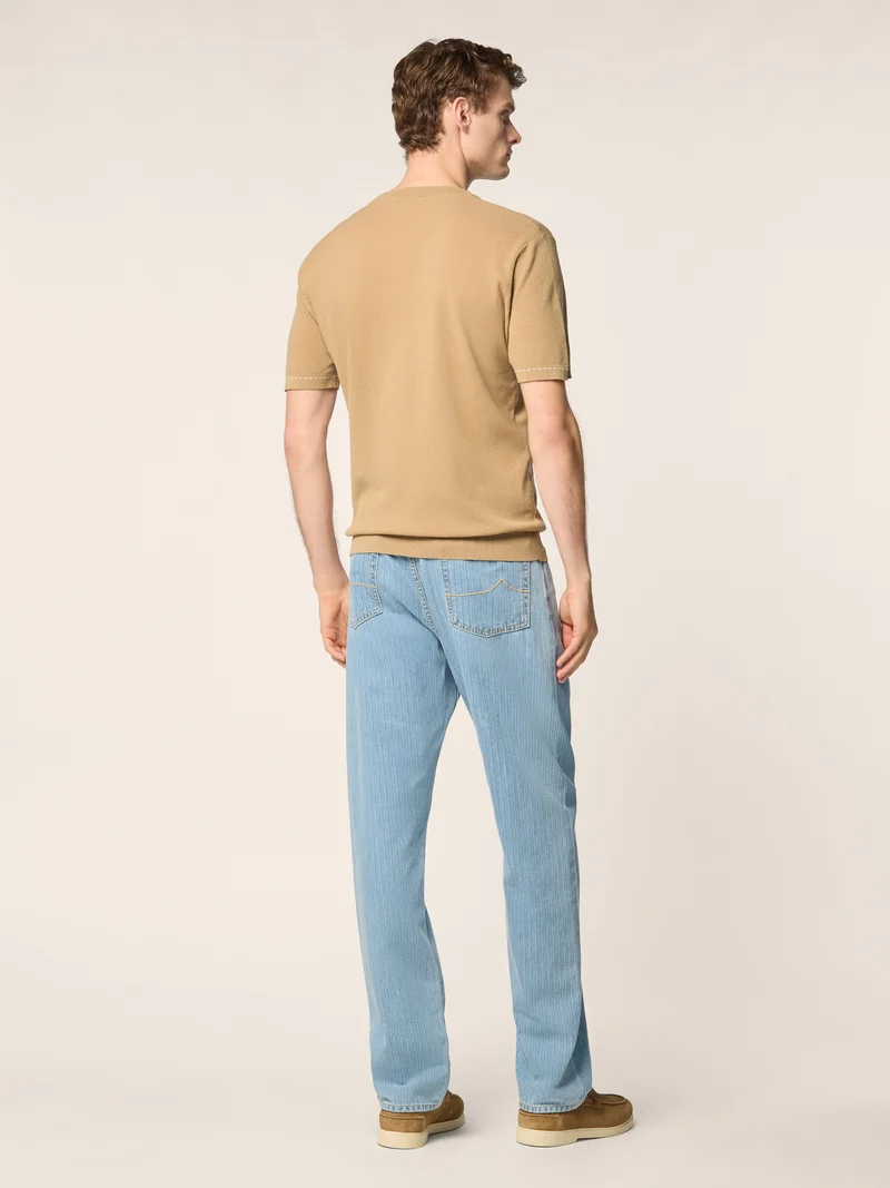Combed Cotton Knit Top