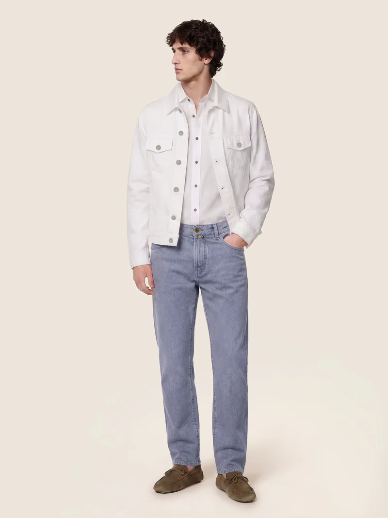 Edo - Pants in Cotton Bull Fabric