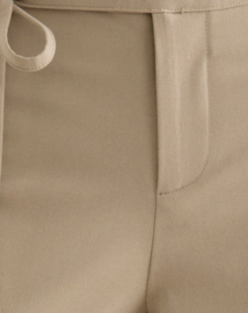 Hose „Diomira“ in Beige mit Bindeband
