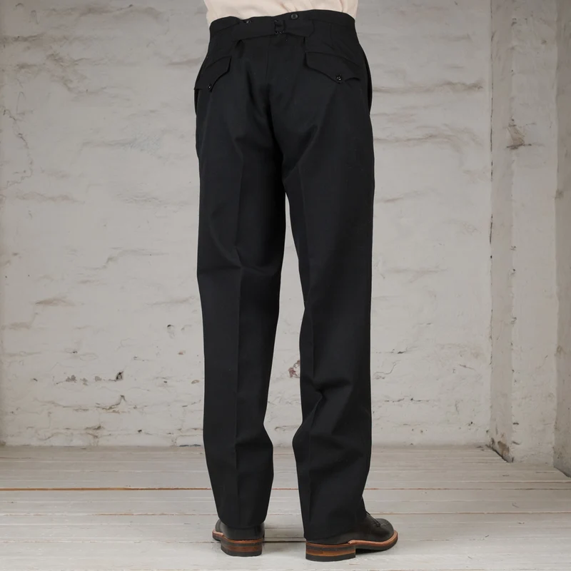 Army Serge Butler Pants Black