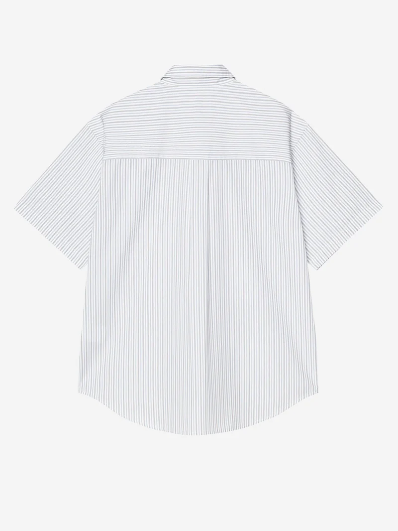 Camicia a manica corta 'Keene' a righe blu